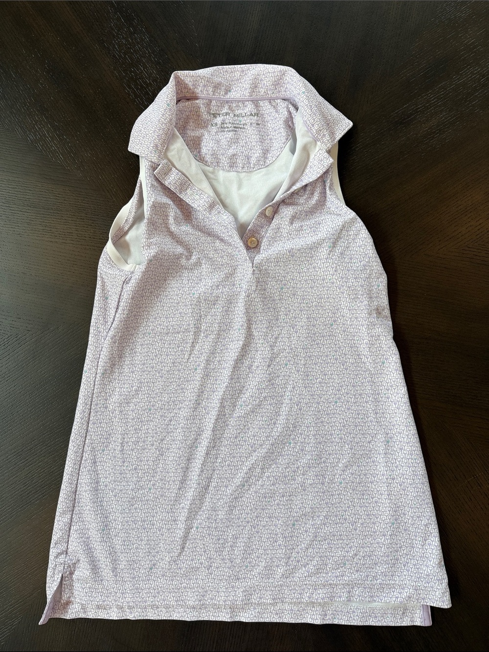 Peter Millar Sleeveless Polo Tank in Light Lilac